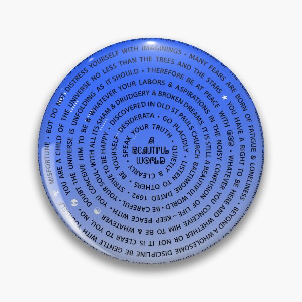 Item preview, Desiderata Blue - A Beautiful World designed and sold by Robyn Williams.