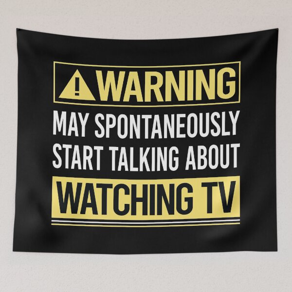 Item preview, Warning About Watching TV designed and sold by WrightTrouble.