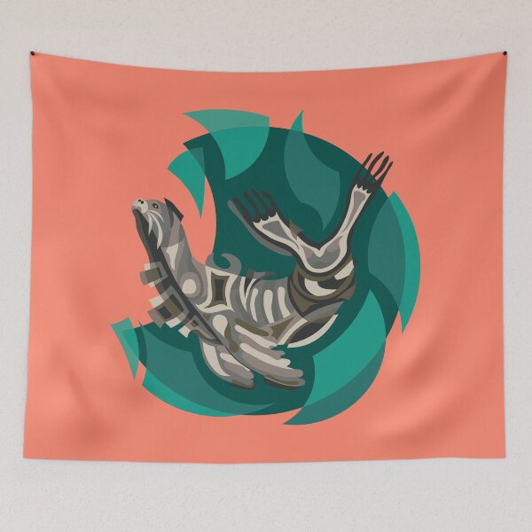 Item preview, Yoga of sea lion Stylizedart designed and sold by GREENOART.