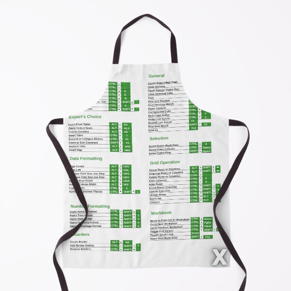Item preview, Excel Shortcuts White and Black designed and sold by RaziCollection.