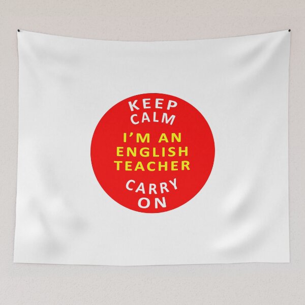 Item preview, Keep Calm - Carry On - English Teacher designed and sold by Ars-flos-est.