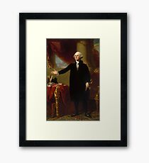 Vintage George Washington Portrait Painting 2 Framed Print