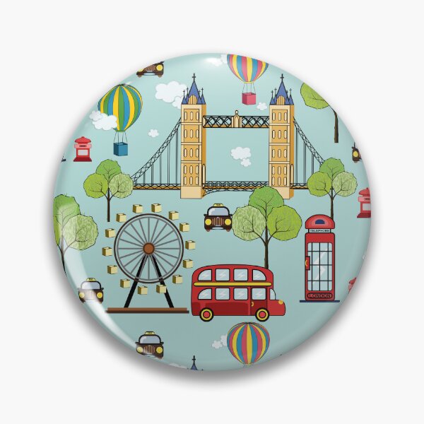 Item preview, London Seamless Pattern - London Bridge designed and sold by Ayesha Saleem.