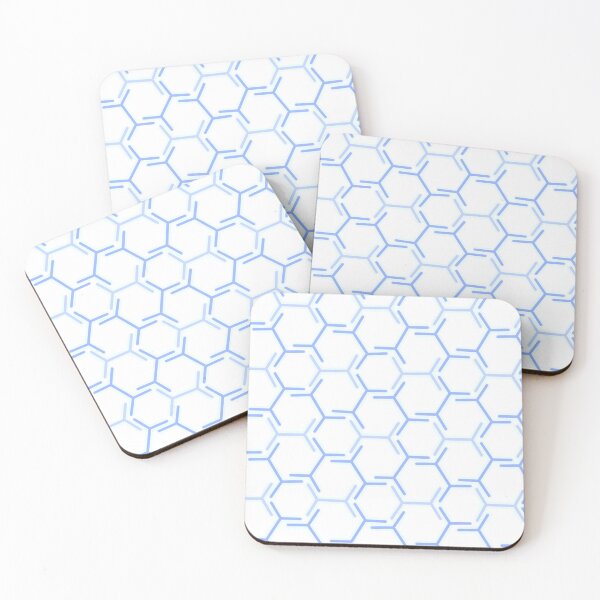 Item preview, Hexa Honeycomb Blue designed and sold by Rusembell.