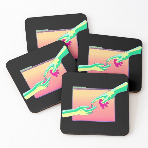 Item preview, vaporwave screen hand touch designed and sold by ash-in-the-box.