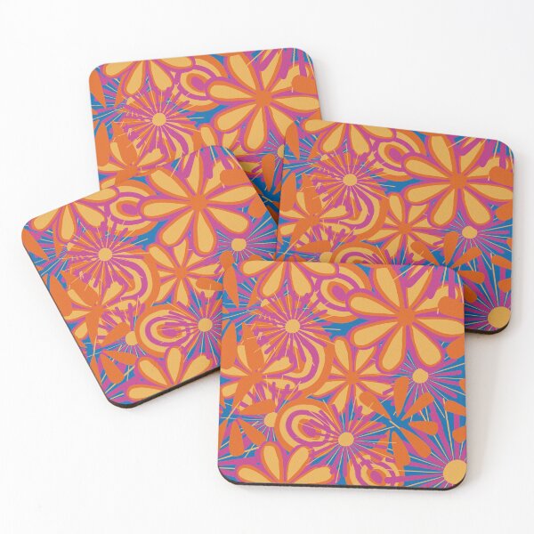 Item preview, Yellow and pink flowers  designed and sold by Alwayscreateart.