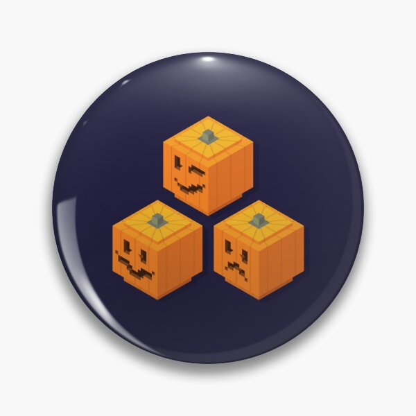 Item preview, Halloween Pumpkin Three Isometric Jack-O-Lanterns designed and sold by wolfkin-design.
