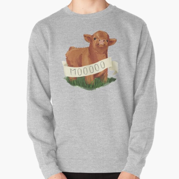 cow pattern sweatshirt