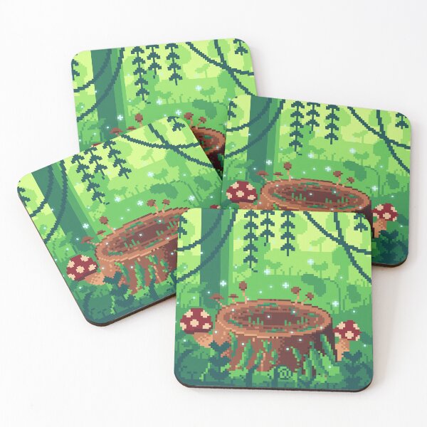 Item preview, Pixel Art Mushroom Stump designed and sold by SodPodShop.