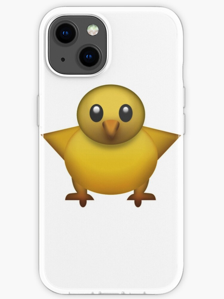 Coque Iphone Emoji Visage De Poulet Mignon Bebe Poussin Par Printpress Redbubble