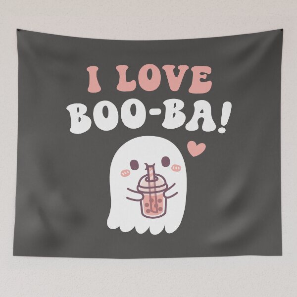 Item preview, Cute Ghost I Love BOOba Boba Tea Funny designed and sold by rustydoodle.