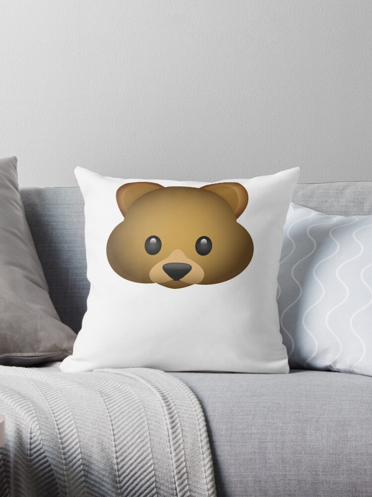 Bear sales emoji pillow