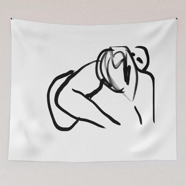 Item preview, The Kiss -(010515)- Digital art: iPad/Zen Brush App designed and sold by paulramnora.