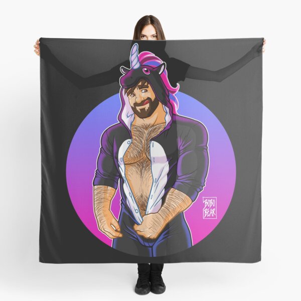 ADAM LIKES UNICORNS Scarf