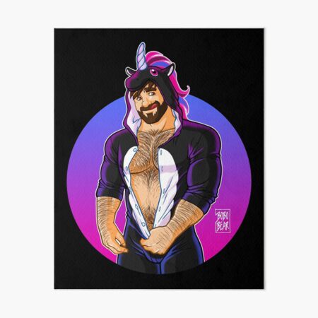 ADAM LIKES UNICORNS Art Board Print