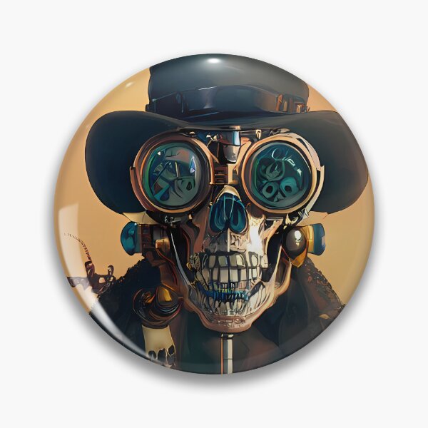 Item preview, Steampunk Skull Art Board Print designed and sold by nuel-art.