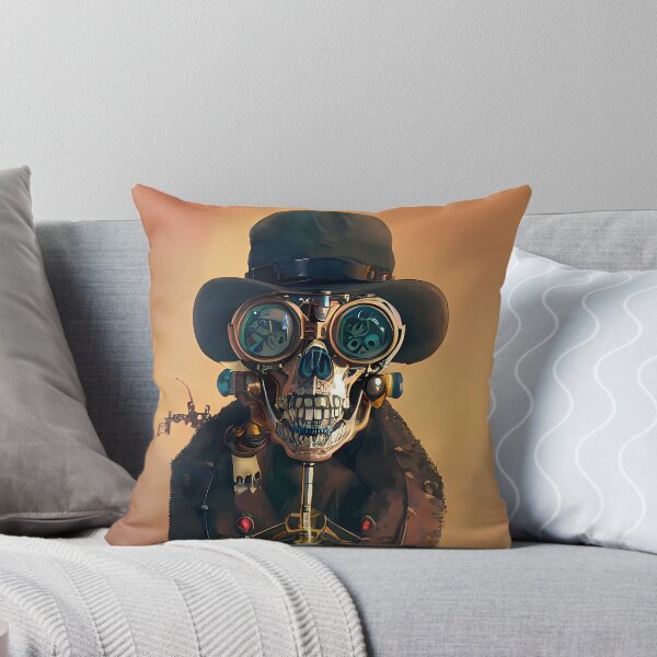 Item preview, Steampunk Skull Art Board Print designed and sold by nuel-art.