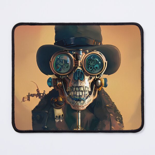 Item preview, Steampunk Skull Art Board Print designed and sold by nuel-art.