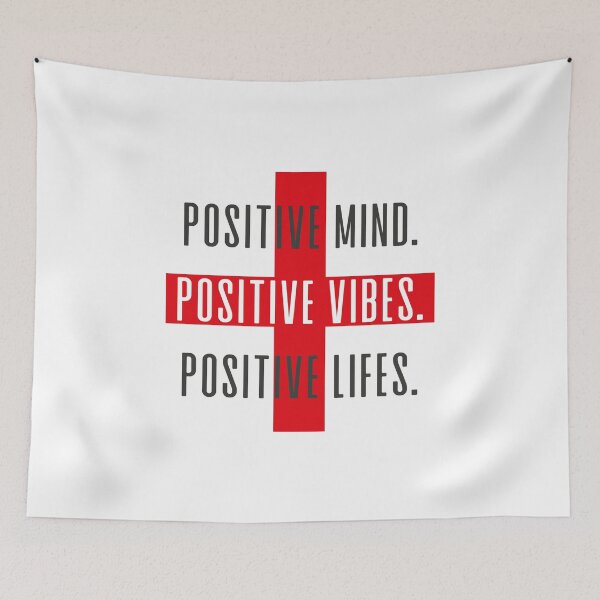 Item preview, positive mind, positive vibes, positive lifes funny tee designed and sold by quickkaart.