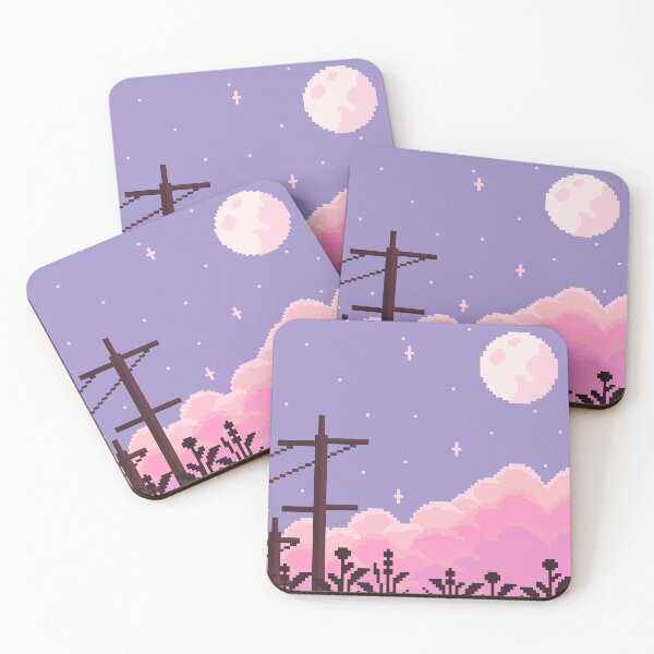 Item preview, Pixel Art Pink Sunset designed and sold by SodPodShop.