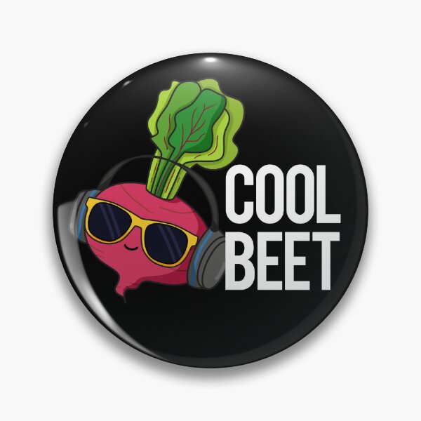Item preview, Cool Beet Funny Food Beet Puns (Dark BG) designed and sold by punnybone.