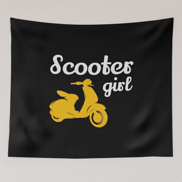 Item preview, Scooter Girl Rider Scootering Motorbike Moped Bike designed and sold by CuteDesigns1.