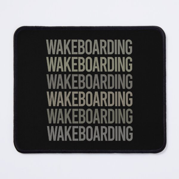 Item preview, Gray Text Art Wakeboarding Wakeboard Wakeboarder designed and sold by TartSpiderWeb.