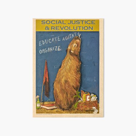 Item preview, Revolutionary capybara designed and sold by Loki Propagandart.