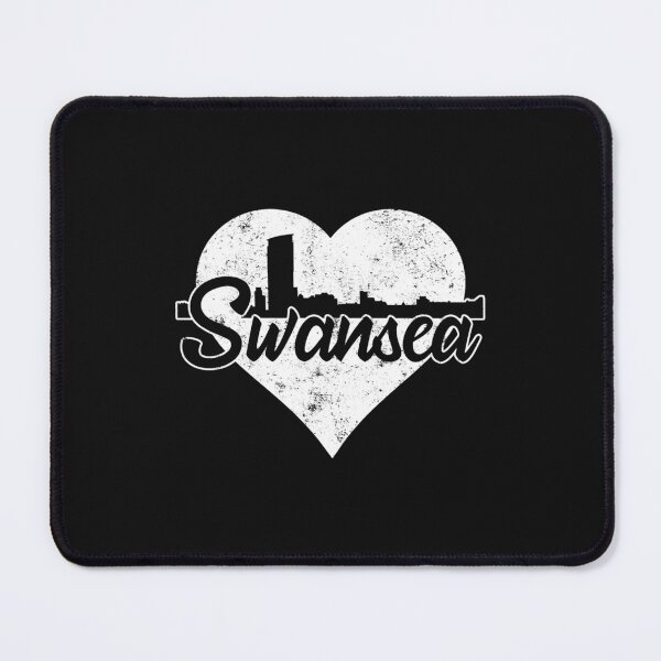 Item preview, Retro Swansea Wales Skyline Heart Distressed  designed and sold by RDGersdesigns.