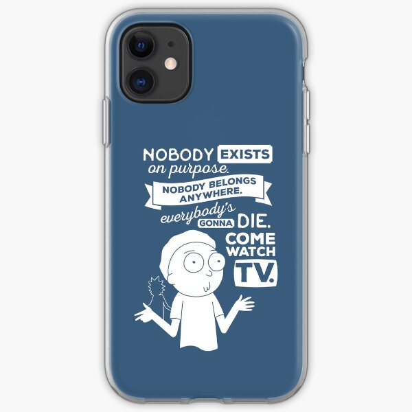 Rick and Morty Schwifty Wubba Lubba Fair Use Nobody Exists on Purpose iPhone Soft Case