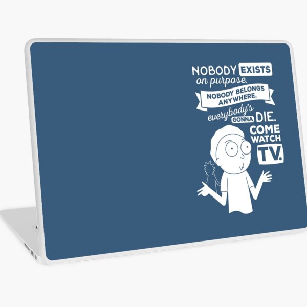 Rick and Morty Schwifty Wubba Lubba Fair Use Nobody Exists on Purpose Laptop Skin