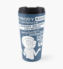 Rick and Morty Schwifty Wubba Lubba Fair Use Nobody Exists on Purpose Travel Mug