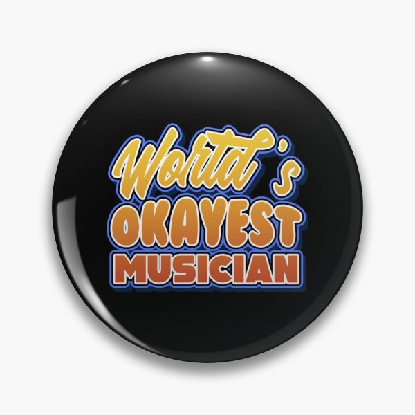 Item preview, World's Okayest Musician Job Pun Sticker Essential T-Shirt designed and sold by MartinSanchezs.