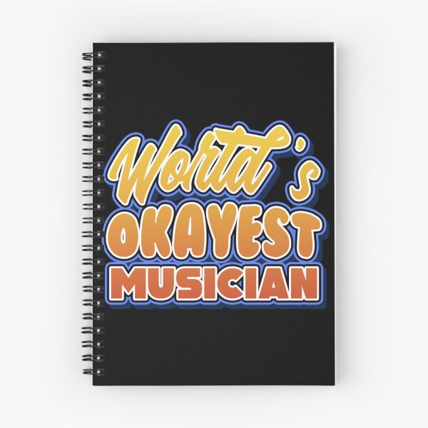 Item preview, World's Okayest Musician Job Pun Sticker Essential T-Shirt designed and sold by MartinSanchezs.