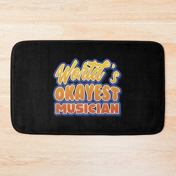 Item preview, World's Okayest Musician Job Pun Sticker Essential T-Shirt designed and sold by MartinSanchezs.