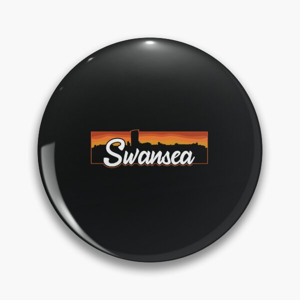 Item preview, Retro Swansea Wales Sunset Skyline  designed and sold by RDGersdesigns.