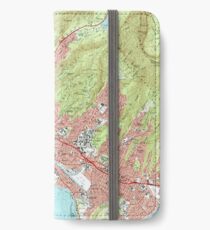 Honolulu Hawaii Map (1983) iPhone Wallet/Case/Skin