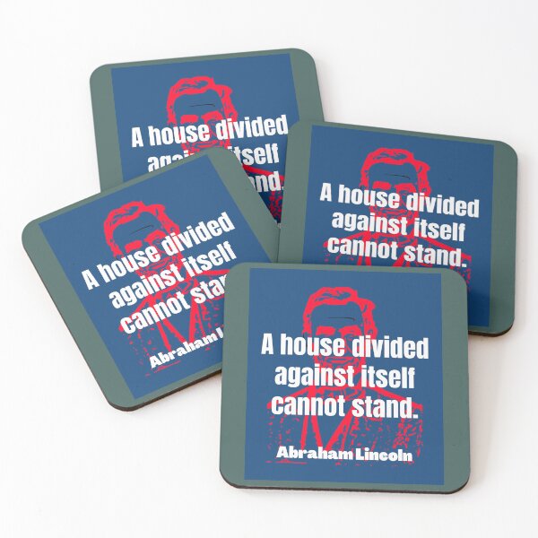 Item preview, A house divided against itself cannot stand historic Lincoln quote designed and sold by MosesLesch.