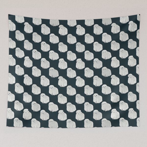 Item preview, White Dogs Seamless Pattern designed and sold by Bratak.