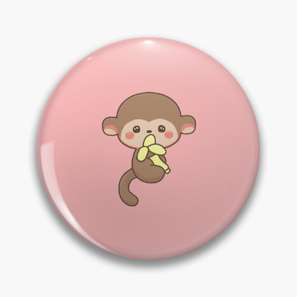 Item preview, Cute Banana Monkey designed and sold by HappyDoodlen.