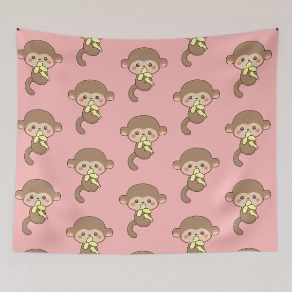 Item preview, Cute Banana Monkey designed and sold by HappyDoodlen.