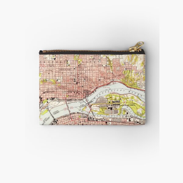 Item preview, Vintage Map of Davenport Iowa (1953) designed and sold by BravuraMedia.