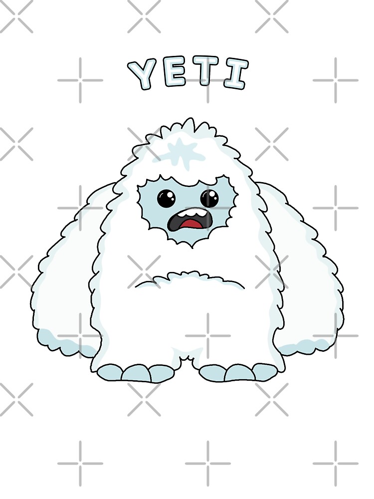 Cute Yeti Kid Cartoon - Cute Yeti Kid Cartoon - Posters and Art Prints