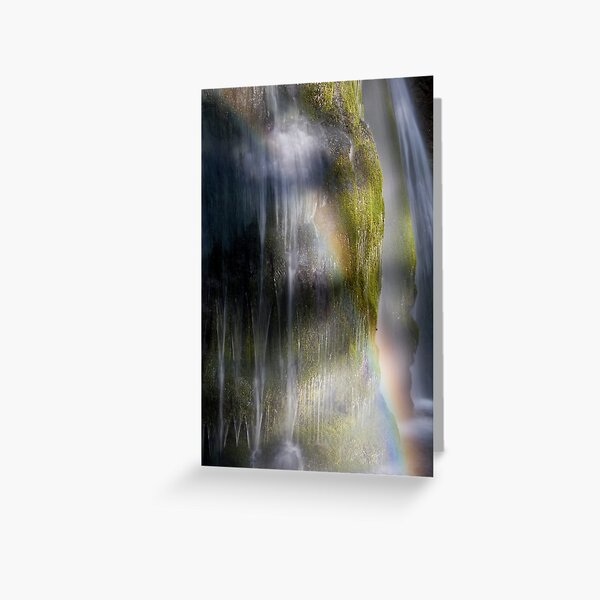 Item preview, Rainbow over Spirit Falls in the Oregon Cascades designed and sold by OrPhotoJohn.