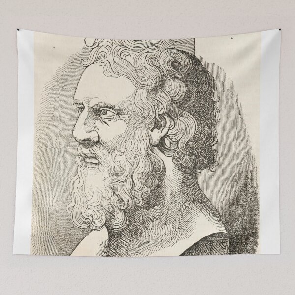 Item preview, Vintage Plato The Philosopher Illustration  designed and sold by BravuraMedia.