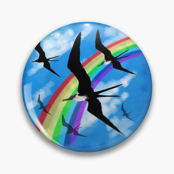 Item preview, Frigate Birds Flying through the Rainbow designed and sold by BluedarkArt.