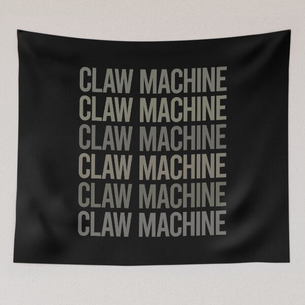 Item preview, Gray Text Art Claw Machine designed and sold by TartSpiderWeb.