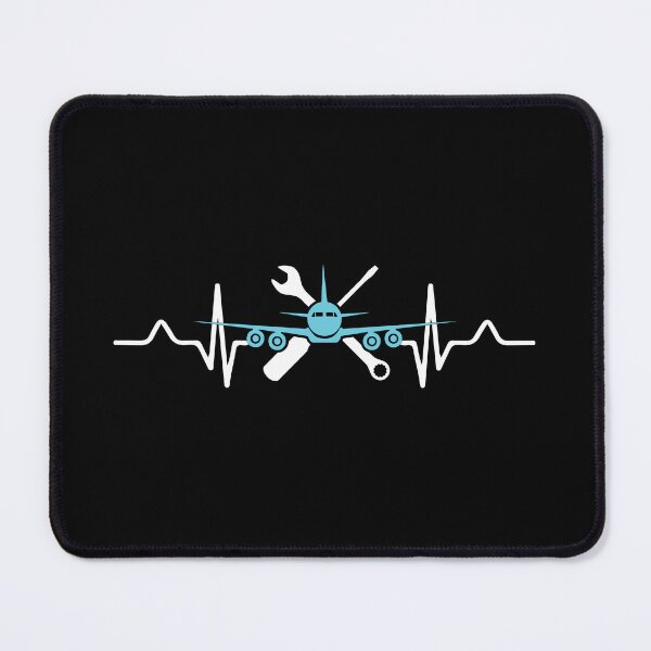 Item preview, Aircraft Mechanic Heartbeat EKG Heart Rate: Funny Aviation Mechanic Gift designed and sold by Adexyl.