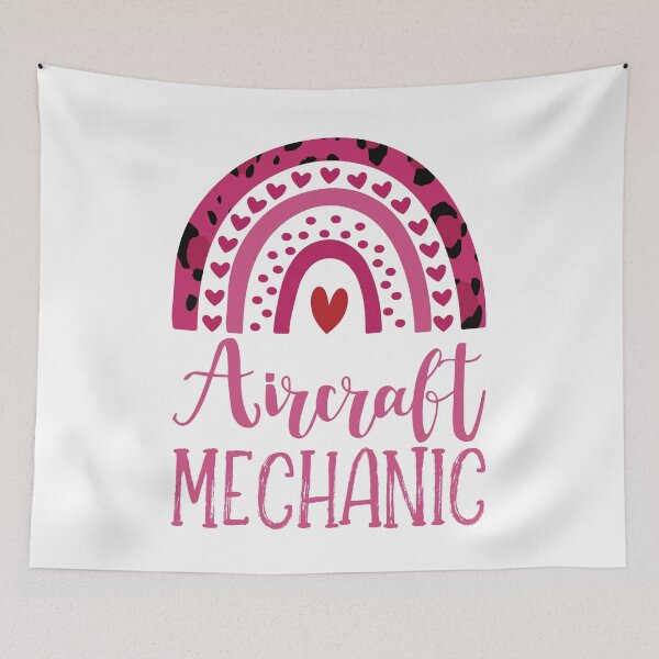 Item preview, Aircraft Mechanic Cool Rainbow Colorful Mom Girl: Funny Aviation Mechanic Gift designed and sold by Adexyl.