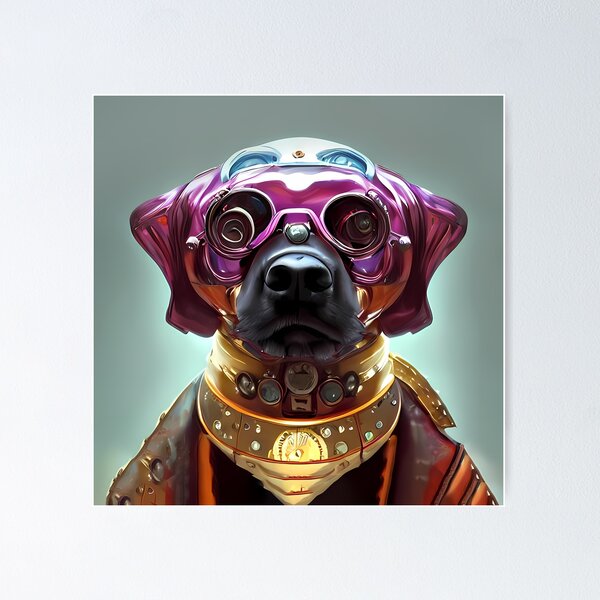 Item preview, Space Dog Art Print designed and sold by nuel-art.